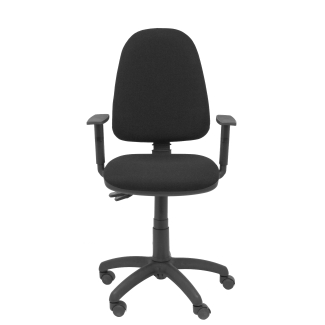 Tribaldos black chair with adjustable armrests