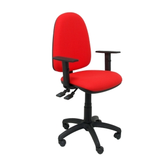 Tribaldos red chair with adjustable armrests