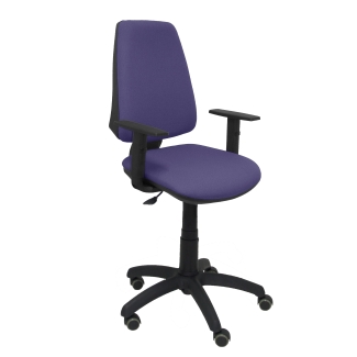 Elche CP bali blue chair clear parquet wheels adjustable arms