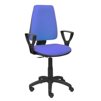 Elche CP bali blue chair clear fixed arms