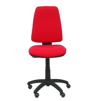 Elche CP bali red chair wheels parquet