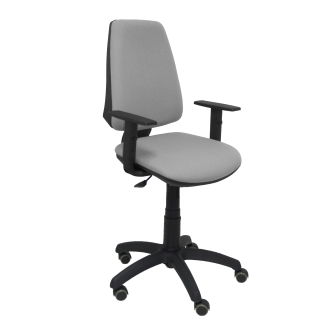Elche CP bali chair light gray parquet wheels adjustable arms