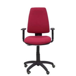 Elche CP bali garnet chair arms adjustable wheels parquet