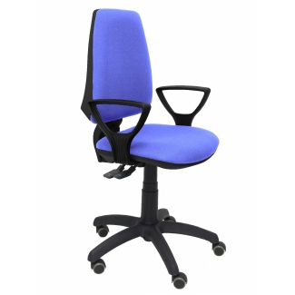 Elche S bali blue chair clear parquet wheels fixed arms