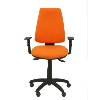 Elche S cadeira laranja bali braços rodas parquet ajustável