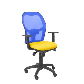 Jorquera mesh chair seat yellow blue bali