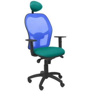 Jorquera mesh chair blue light green bali seat fixed headboard