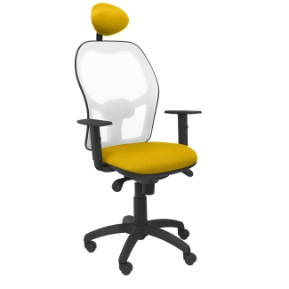 Jorquera mesh chair seat bali white yellow fixed headboard