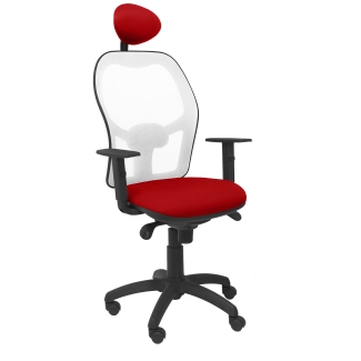 Jorquera mesh chair seat white red bali fixed headboard