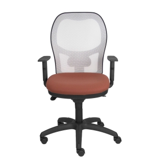 Jorquera mesh chair seat white brown bali
