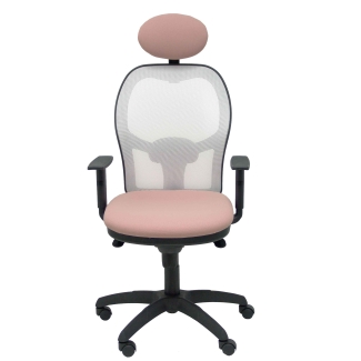 Jorquera mesh chair seat bali white pale pink fixed headboard