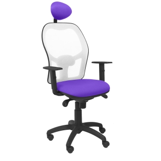 Jorquera malha assento da cadeira bali branco lila fixo cabeceira