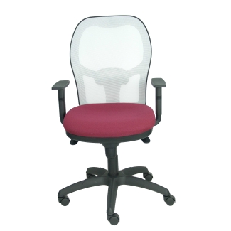Jorquera chair seat white mesh garnet bali