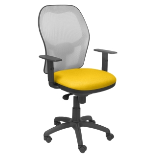 Jorquera mesh chair seat gray yellow bali