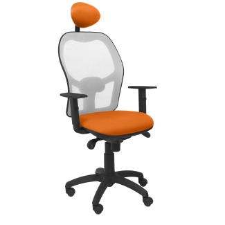Jorquera mesh chair seat orange gray bali fixed headboard
