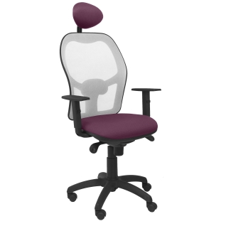 Jorquera mesh chair seat purple gray bali fixed headboard