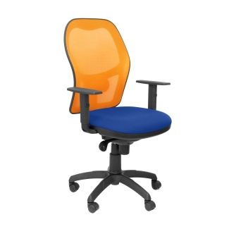 Jorquera malha azul laranja assento da cadeira bali