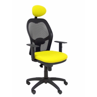 Jorquera mesh chair seat black bali yellow fixed headboard