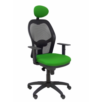 Jorquera assento da cadeira malha verde bali preto cabeceira fixa