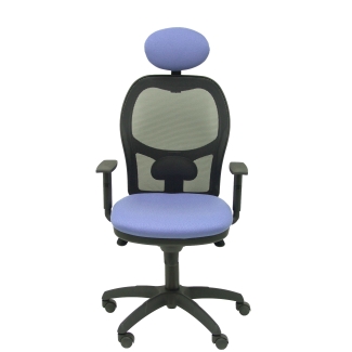 Jorquera mesh chair seat bali black light blue with fixed headboard