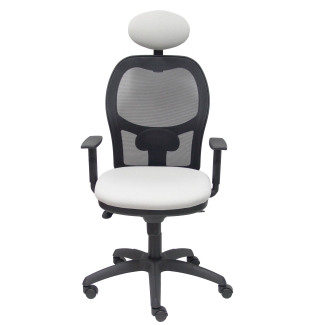 Jorquera mesh chair seat bali black light gray with fixed headboard