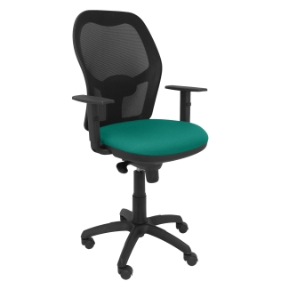 Jorquera green mesh chair seat black bali