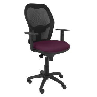 Jorquera mesh chair seat black purple bali
