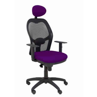Jorquera mesh chair seat bali black purple fixed headboard