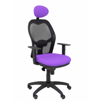 Jorquera mesh chair seat black bali lila fixed headboard