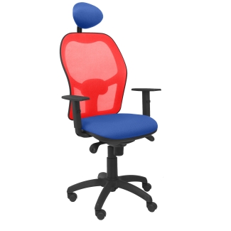 Jorquera mesh chair seat blue red bali fixed headboard