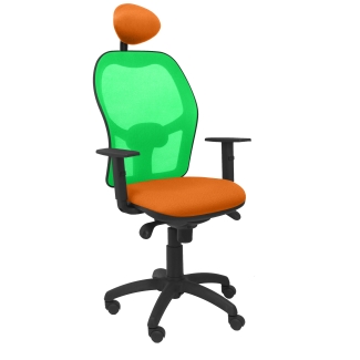 Jorquera mesh chair seat bali green orange fixed headboard