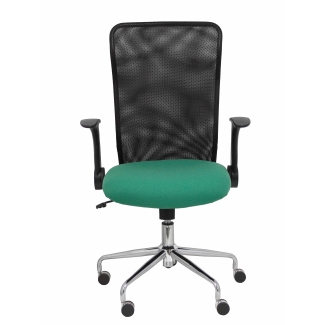 Minaya mesh chair backrest seat green black bali