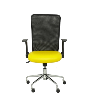 Minaya chair yellow similpiel