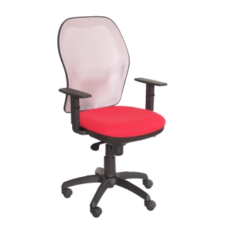 Jorquera mesh chair seat gray red bali