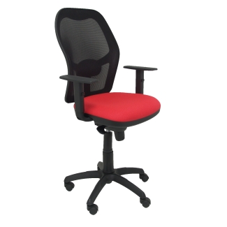 Jorquera mesh chair seat black red bali