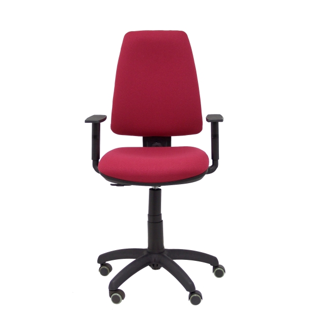 Elche CP bali garnet chair arms adjustable wheels parquet