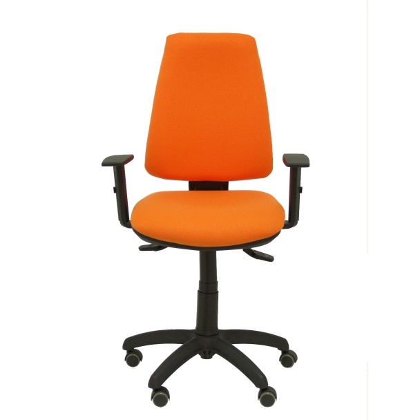 Elche S bali orange chair arms adjustable wheels parquet