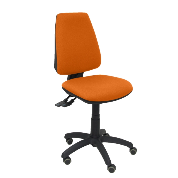 Elche S bali orange chair wheels parquet
