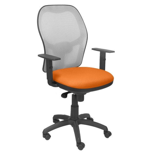 Jorquera mesh chair seat orange gray bali