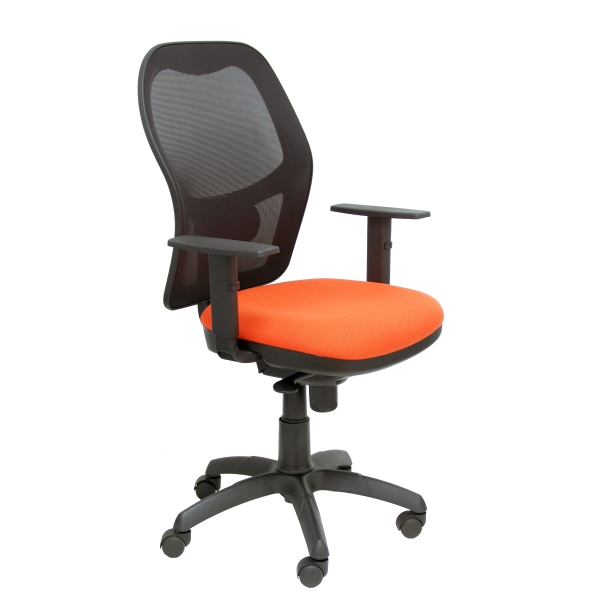 Jorquera mesh chair seat orange black bali
