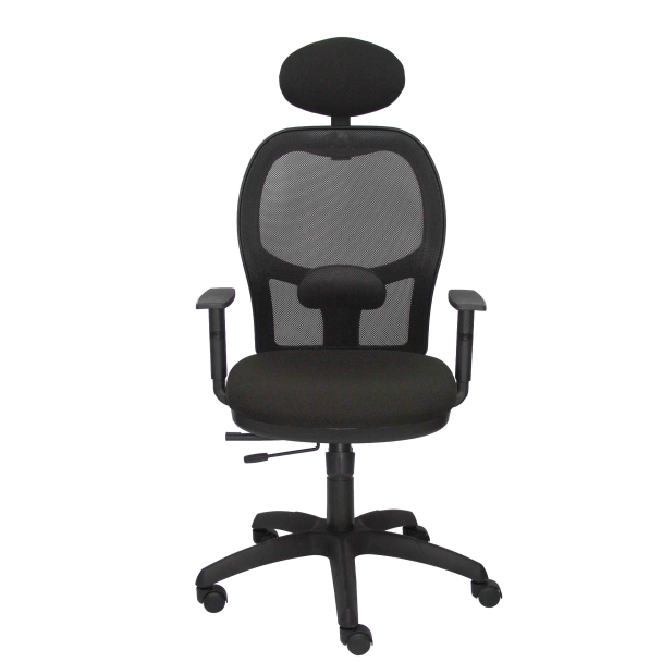 Jorquera mesh chair seat bali black with black traslak headboard