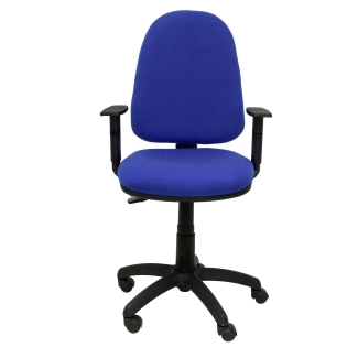 cadeira azul Tribaldos com braços ajustáveis