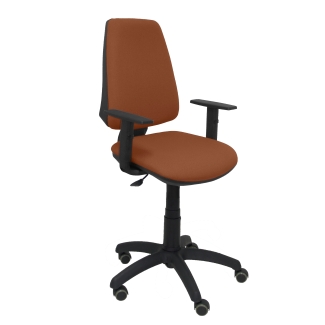 Elche CP bali chair arms brown parquet adjustable wheels