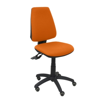 Elche S bali orange chair wheels parquet