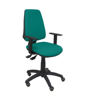 Elche S bali chair green light parquet wheels adjustable arms