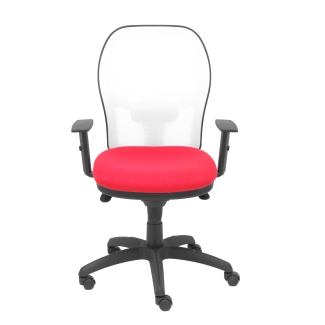 Jorquera mesh chair seat white red bali