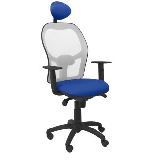 Jorquera mesh chair seat blue gray bali fixed headboard