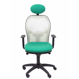Jorquera mesh chair seat gray green bali fixed headboard