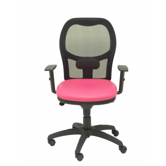Jorquera mesh chair seat black rose similpiel