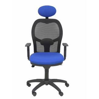 Jorquera mesh chair seat blue black bali fixed headboard